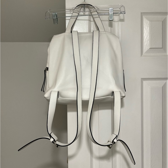 White Vegan Leather Backpack - Picture 3 of 3